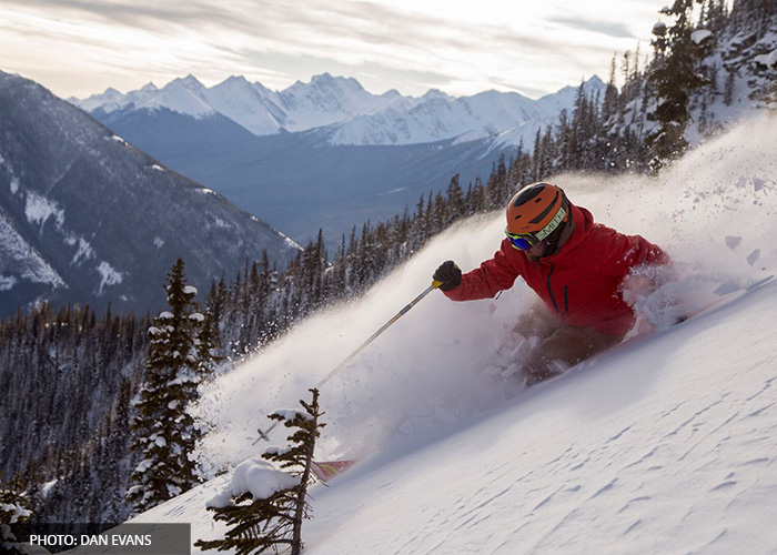 skiing at Mount Norquay